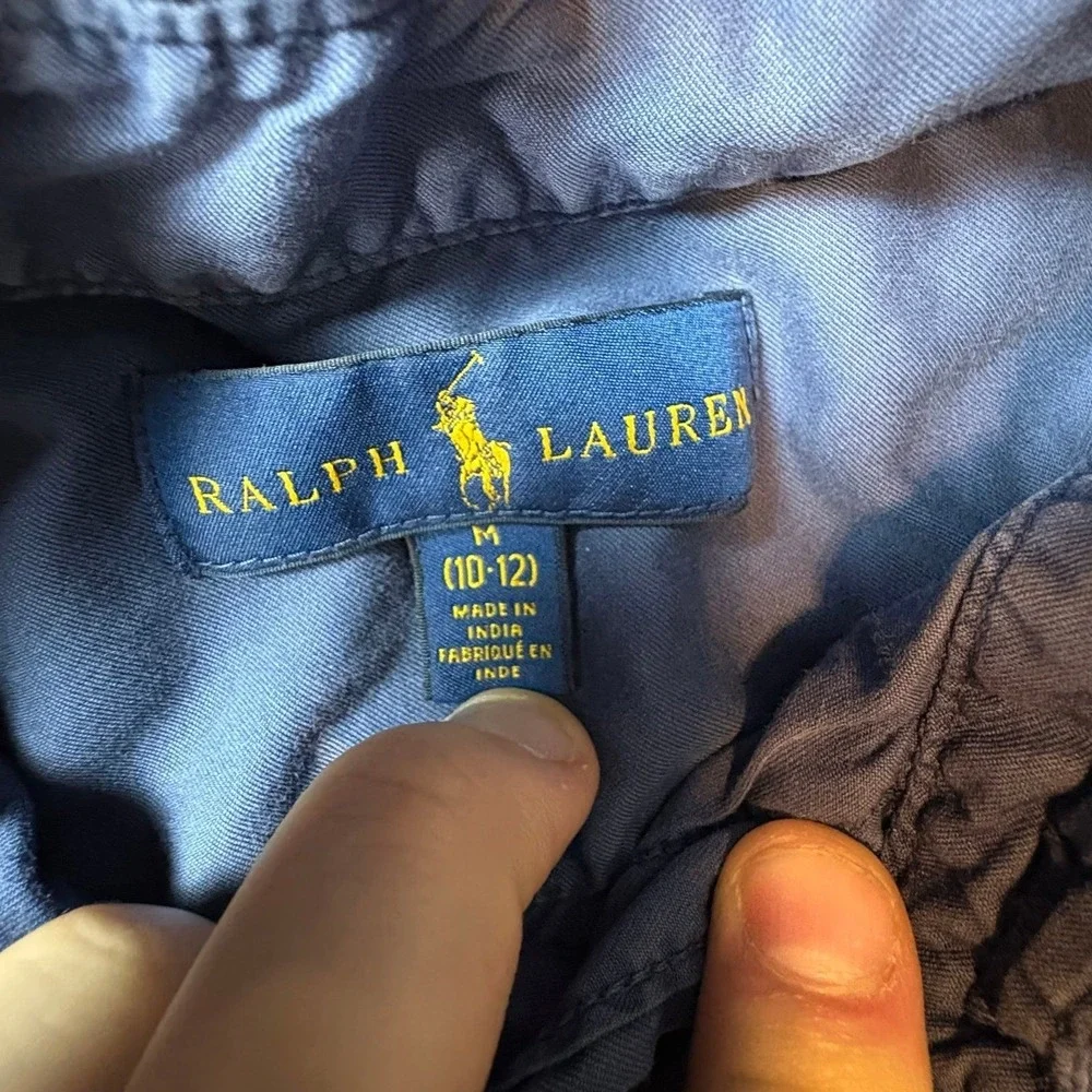Ralph‎ Lauren Youth Button Down Shirt Blue Size M (10–12)